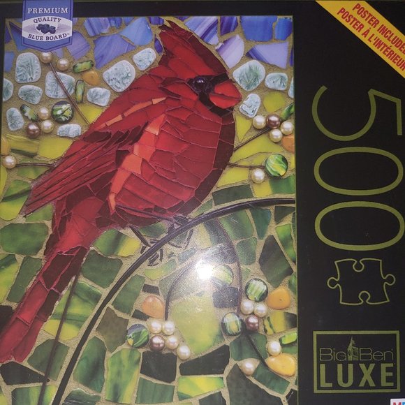 Milton Bradley Other - ✨️Milton Bradley Big Ben Luxe Glass Mosaic Cardinal 5…